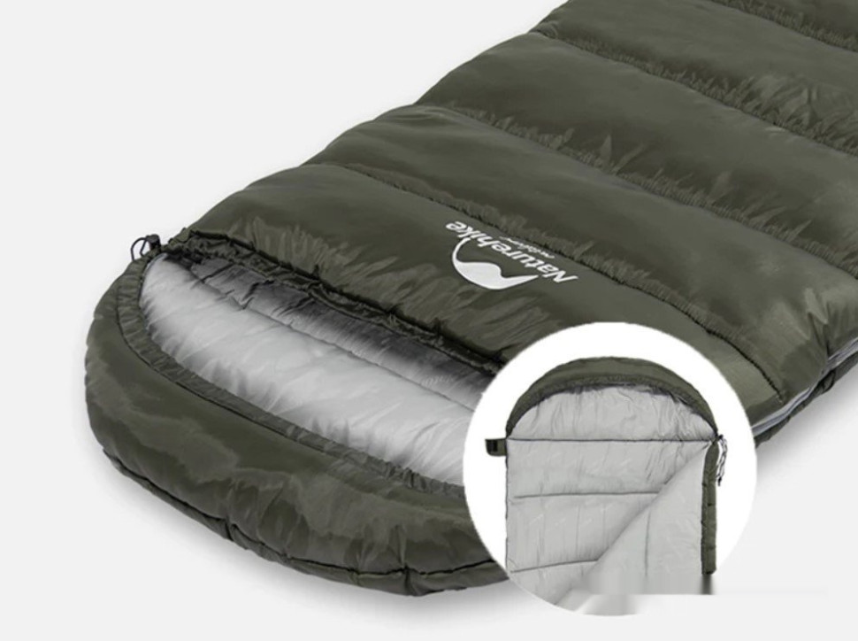 Спальный мешок Naturehike U150 NH20MSD07 6927595764398 (хаки 190 L)