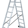 Лестница-стремянка Новая Высота NV 122 алюминиевая двухсекционная 2x9 ступеней