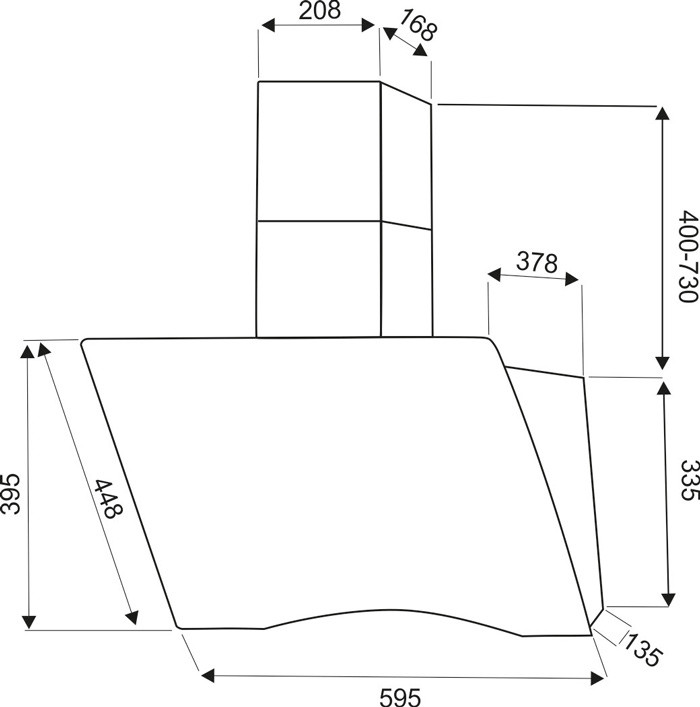 Вытяжка Exiteq EX-1116 black