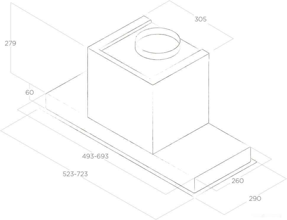 Вытяжка Elica Hidden 2.0 IX/A/52