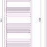 Полотенцесушитель Сунержа Богема+ 1200x500 00-0220-1250