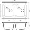 Кухонная мойка GranFest GF-S780K (серый)