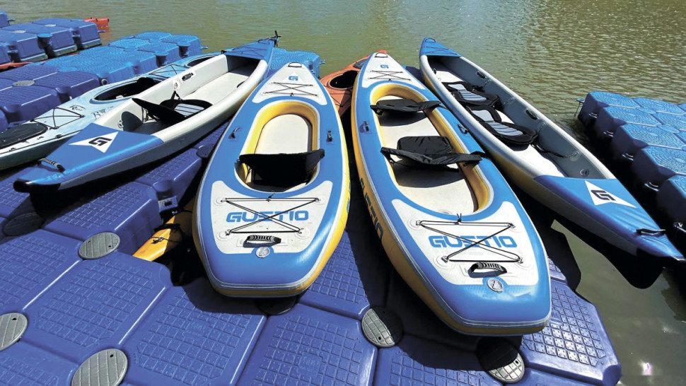 Надувная лодка GUETIO GT305KAY Inflatable Single Seat Fishing Kayak