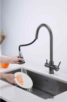 Смеситель Paulmark Lange La214212-GM (вороненая сталь)