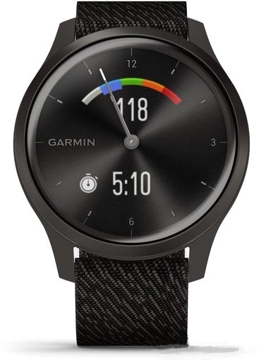 Гибридные умные часы Garmin Vivomove Style (черный)