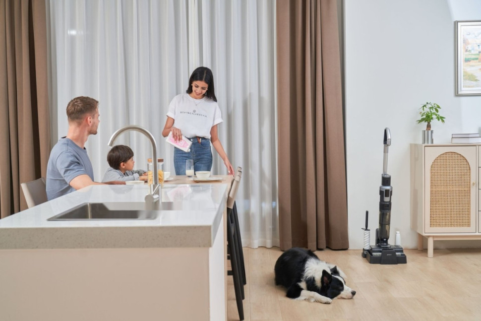 Вертикальный моющий пылесос Jimmy Cordless Vacuum&Washer HW9 Pro Max (синий/серый)