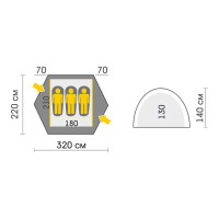 Палатка Talberg Space 3