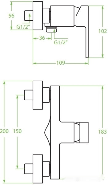 Смеситель Laveo Kvadrato BLQ 040D
