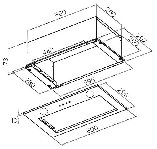 Вытяжка Germes Pula (нержавеющая сталь)