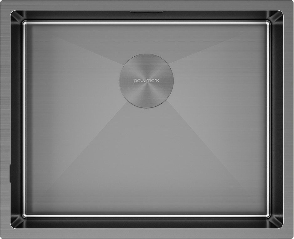 Кухонная мойка Paulmark NEXT 74 UNI PM215444-GM (черный/вороненая сталь)
