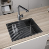 Кухонная мойка Paulmark NEXT 74 UNI PM215444-GM (черный/вороненая сталь)