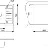 Кухонная мойка Granula 5803 (белый)