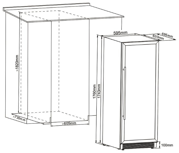 Винный шкаф Cellar Private CP165-2T