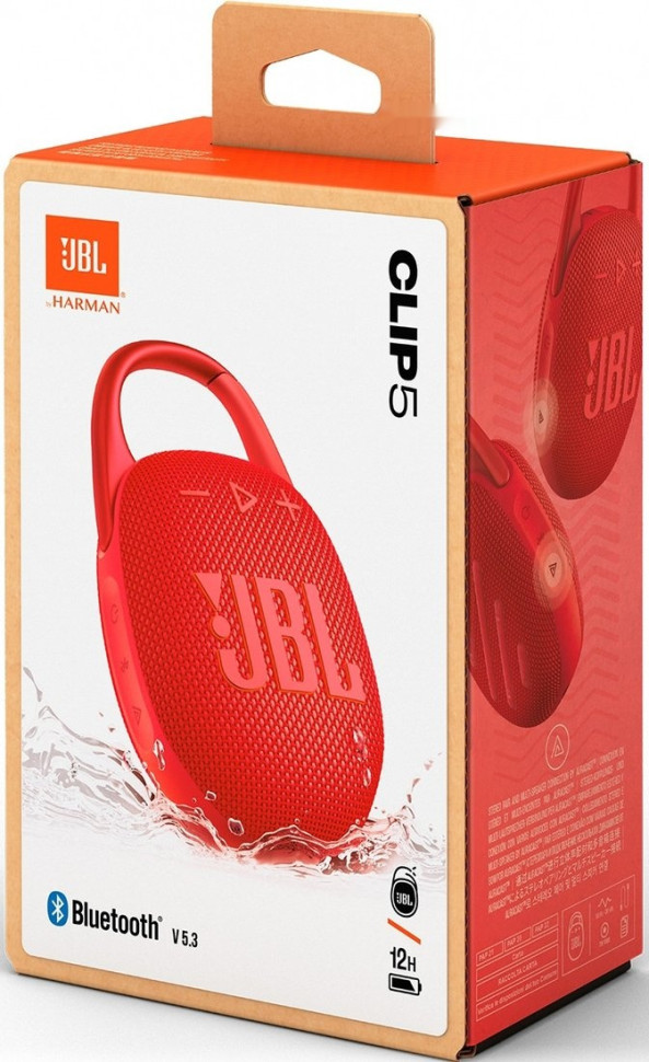 Портативная акустика JBL Clip 5 (красный)