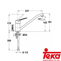 Смеситель Teka MTP 913 TG топаз