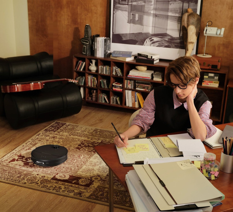 Робот-пылесос Roborock Robotic Vacuum Cleaner+Empty Wash Fill Dock S9 MaxV Ultra S90VER S9MVU52-02 (с русской озвучкой, черный)