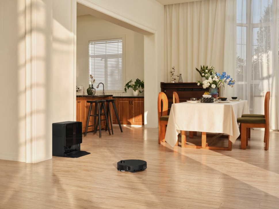 Робот-пылесос Roborock Robotic Vacuum Cleaner+Empty Wash Fill Dock S9 MaxV Ultra S90VER S9MVU52-02 (с русской озвучкой, черный)