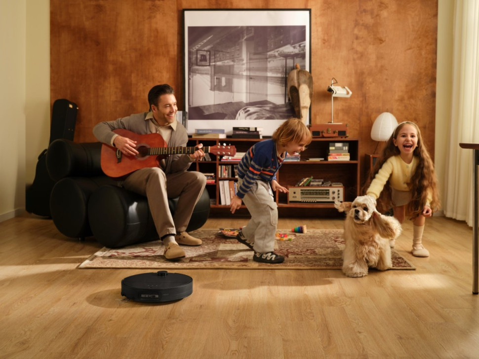 Робот-пылесос Roborock Robotic Vacuum Cleaner+Empty Wash Fill Dock S9 MaxV Ultra S90VER S9MVU52-02 (с русской озвучкой, черный)