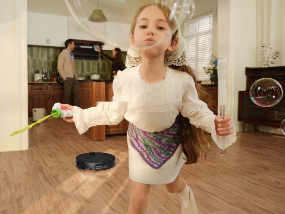 Робот-пылесос Roborock Robotic Vacuum Cleaner+Empty Wash Fill Dock S9 MaxV Ultra S90VER S9MVU52-02 (с русской озвучкой, черный)