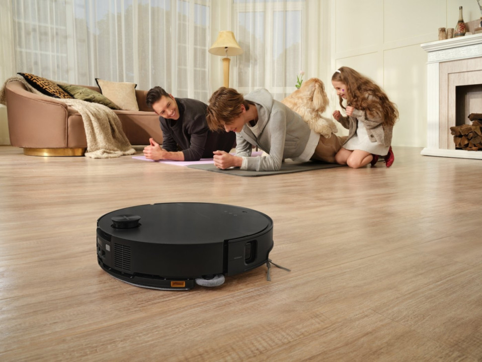Робот-пылесос Roborock Robotic Vacuum Cleaner+Empty Wash Fill Dock S9 MaxV Ultra S90VER S9MVU52-02 (с русской озвучкой, черный)