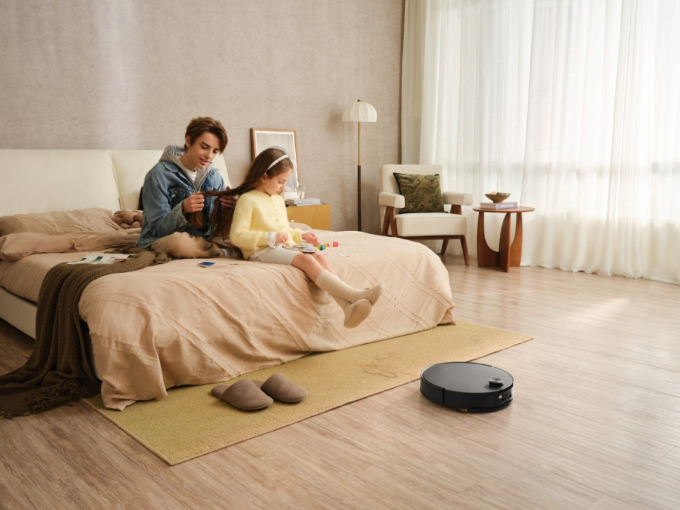 Робот-пылесос Roborock Robotic Vacuum Cleaner+Empty Wash Fill Dock S9 MaxV Ultra S90VER S9MVU52-02 (с русской озвучкой, черный)