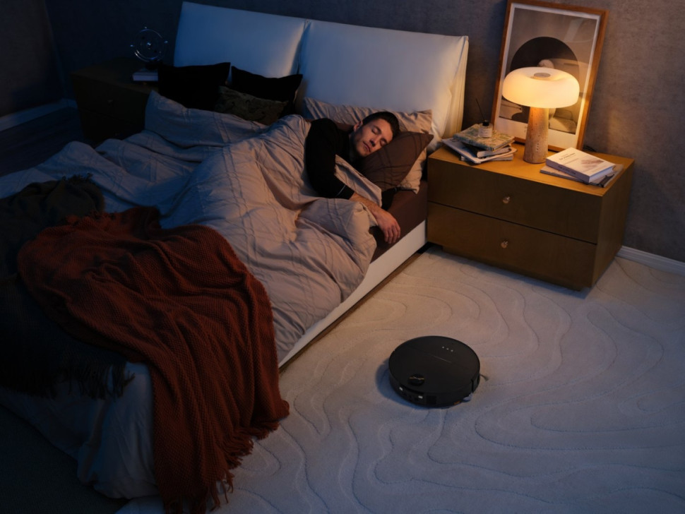 Робот-пылесос Roborock Robotic Vacuum Cleaner+Empty Wash Fill Dock S9 MaxV Ultra S90VER S9MVU52-02 (с русской озвучкой, черный)