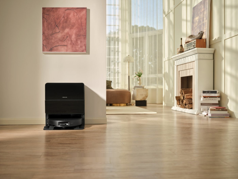 Робот-пылесос Roborock Robotic Vacuum Cleaner+Empty Wash Fill Dock S9 MaxV Ultra S90VER S9MVU52-02 (с русской озвучкой, черный)