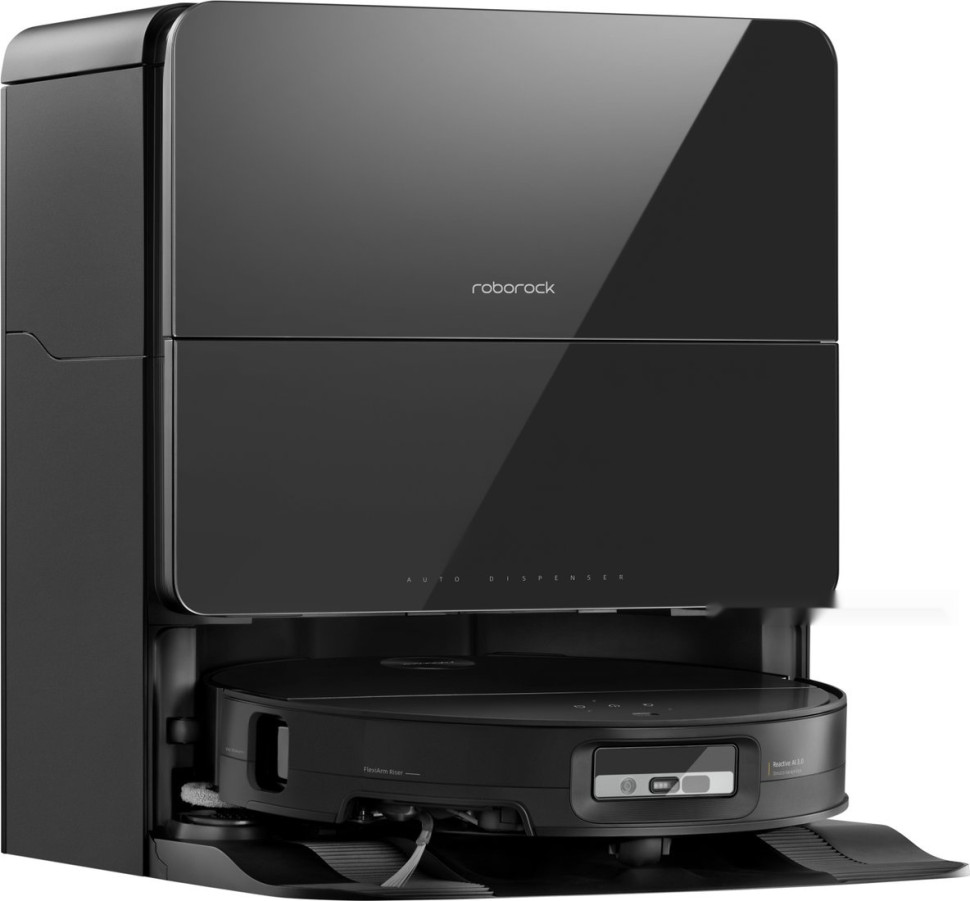 Робот-пылесос Roborock Robotic Vacuum Cleaner+Empty Wash Fill Dock S9 MaxV Ultra S90VER S9MVU52-02 (с русской озвучкой, черный)