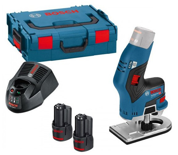 Фрезер Bosch GKF 12V-8 Professional 06016B0000 (с 2-мя АКБ и кейсом)