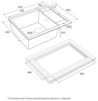 Кухонная мойка Paulmark Optimum PM216050-BLM