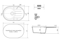 Кухонная мойка Ulgran Quartz Nora 750-08 (космос)