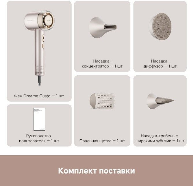 Фен Dreame Нairdryer Gusto AHG40A (розовый)