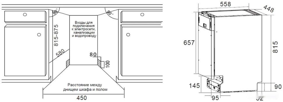 Посудомоечная машина ZUGEL ZDI453