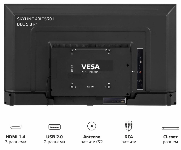 Телевизор SkyLine 40LT5901