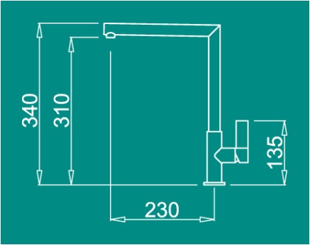 Смеситель Elleci Ares K86 Kuro Black