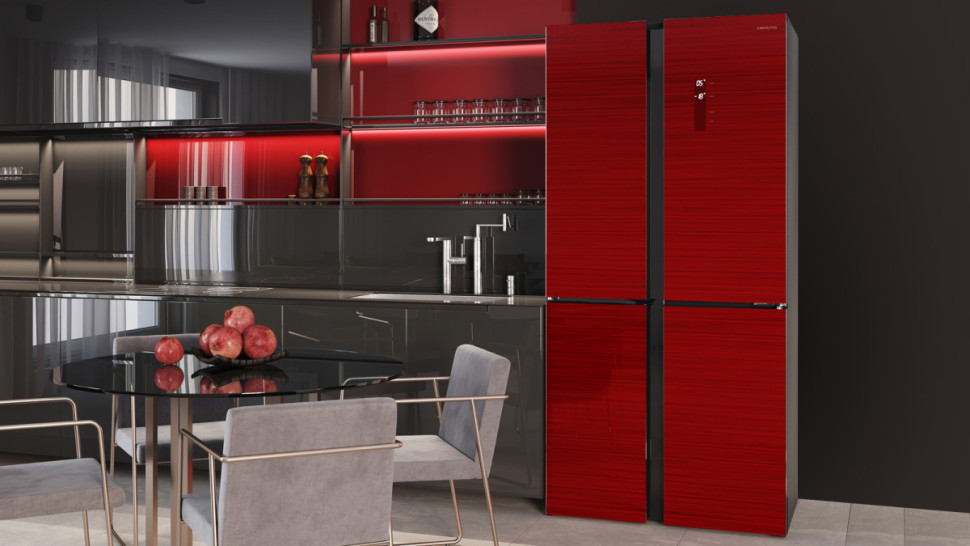 Четырёхдверный холодильник HIBERG RFQ-500DX NFGR Inverter