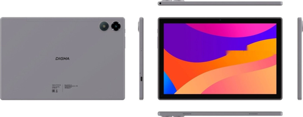 Планшет DIGMA CITI 1314C 4G (серый)