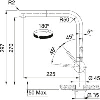 Смеситель Franke Atlas Neo Pull Out матовый черный 115.0550.427
