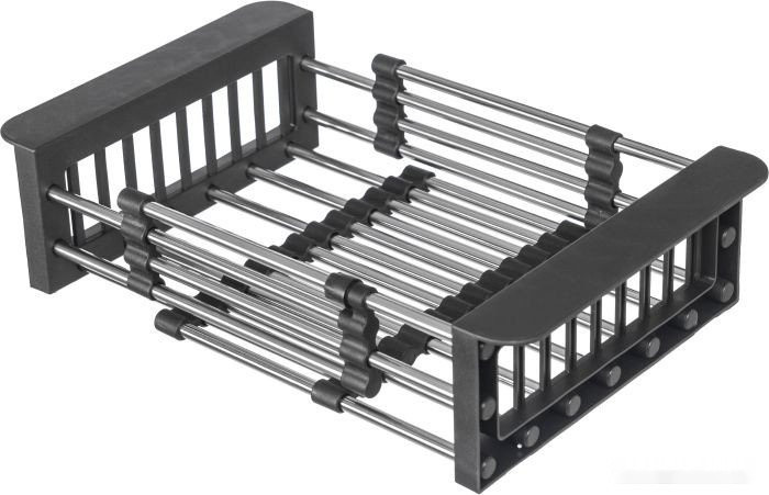 Кухонная мойка Saniteco 5050 Nano (с сифоном, дозатором и коландером)