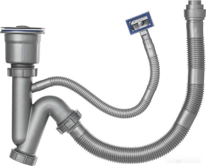 Кухонная мойка Saniteco 5050 Nano (с сифоном, дозатором и коландером)