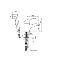 Смеситель Rubineta Bide P-17 Star