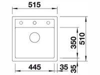 Кухонная мойка Blanco Dalago 5 Silgranit PuraDur серый беж