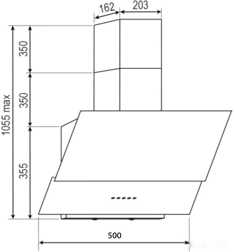 Вытяжка Schtoff Divina 500 (черный)