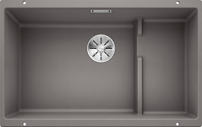 Кухонная мойка Blanco Subline 700-U Level (алюметаллик, корзинчатый вентиль)