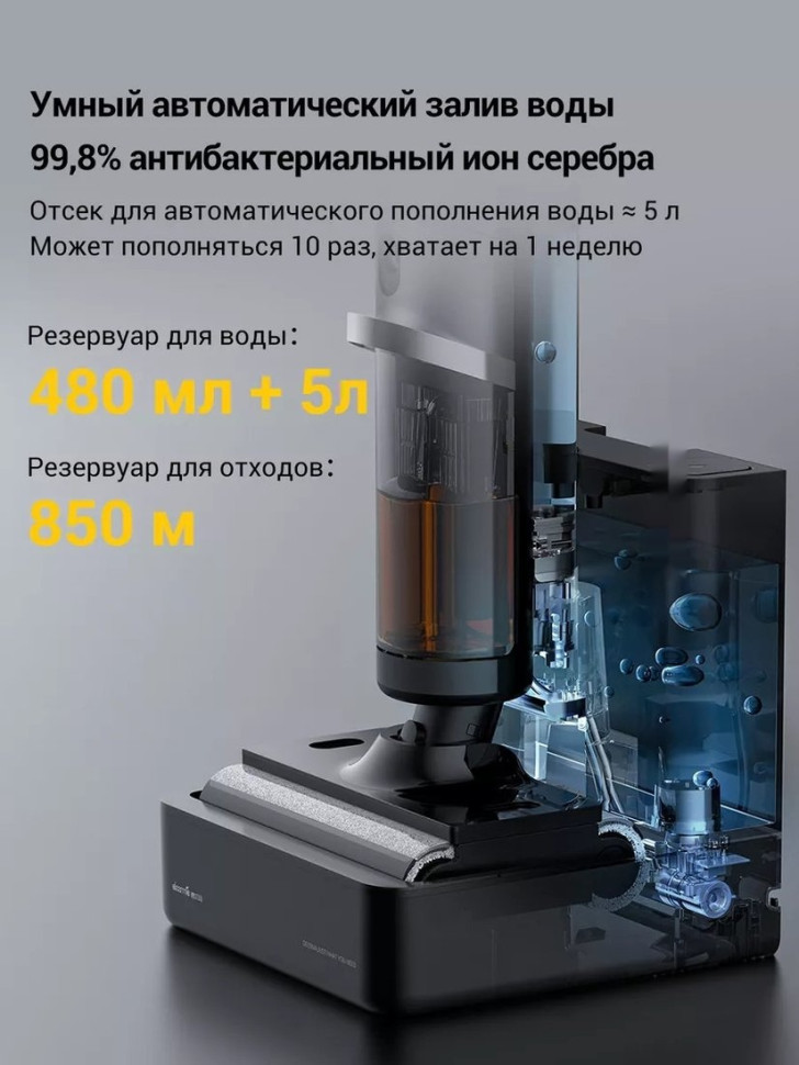 Вертикальный моющий пылесос Deerma DEM-VX900W