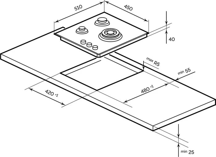 Варочная панель LEX GVG 435 WH