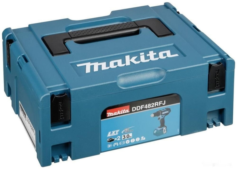 Дрель-шуруповерт Makita DDF482RFJ (с 2-мя АКБ, кейс)