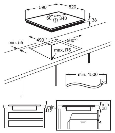 Варочная панель Electrolux CKE6450WC