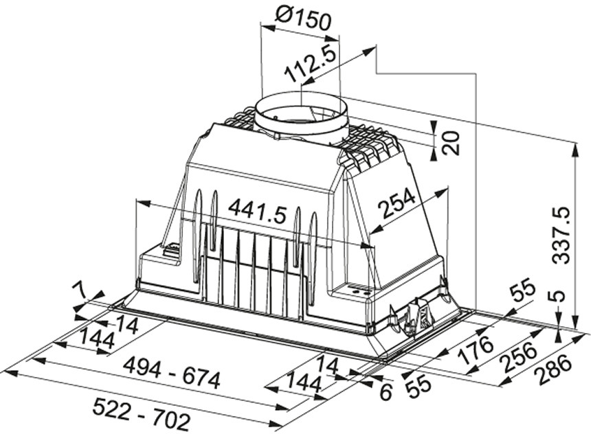 Вытяжка Franke Inca Plus FBI 525 Plus 305.0599.543