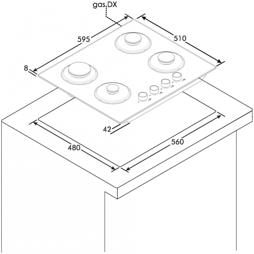 Варочная панель Candy CVW6BB